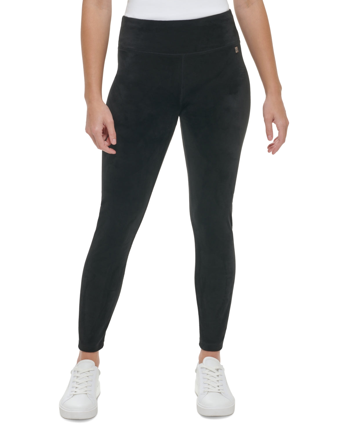 Calvin Klein Women's Velour Leggings Black Size X-Large