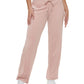 Calvin Klein Women's Wide Leg Velour Pants Pink Size X-Large