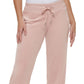 Calvin Klein Women's Wide Leg Velour Pants Pink Size X-Large