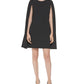 Calvin Klein Women's Cape Sleeve Sheath Dress Black Size 10