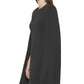 Calvin Klein Women's Cape Sleeve Sheath Dress Black Size 10