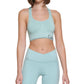 Calvin Klein Women's Impact Racerback Sports Bra Green Size S