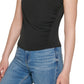 Calvin Klein Women's Sleeveless Ruched Top Black Size X-Large