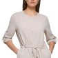 Calvin Klein Women's Tie Waist Button Down Shirt Brown Size Large