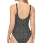 Calvin Klein Women's Twist Front Tummy Control One Piece Swimsuit Black Size 4