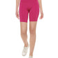 Calvin Klein Women's High Waist Side Pocket Bike Shorts Pink Size Large