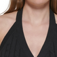 Calvin Klein Jeans Women's Cable Knit Cotton Halter Top Black Size X-Large
