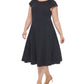 Calvin Klein Women's Cap Sleeve Dress Blue Size 22W