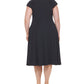 Calvin Klein Women's Cap Sleeve Dress Blue Size 18W
