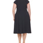Calvin Klein Women's Cap Sleeve Dress Blue Size 16W