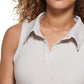 Calvin Klein Women's Cropped Polo Tank Top Brown Size X-Small