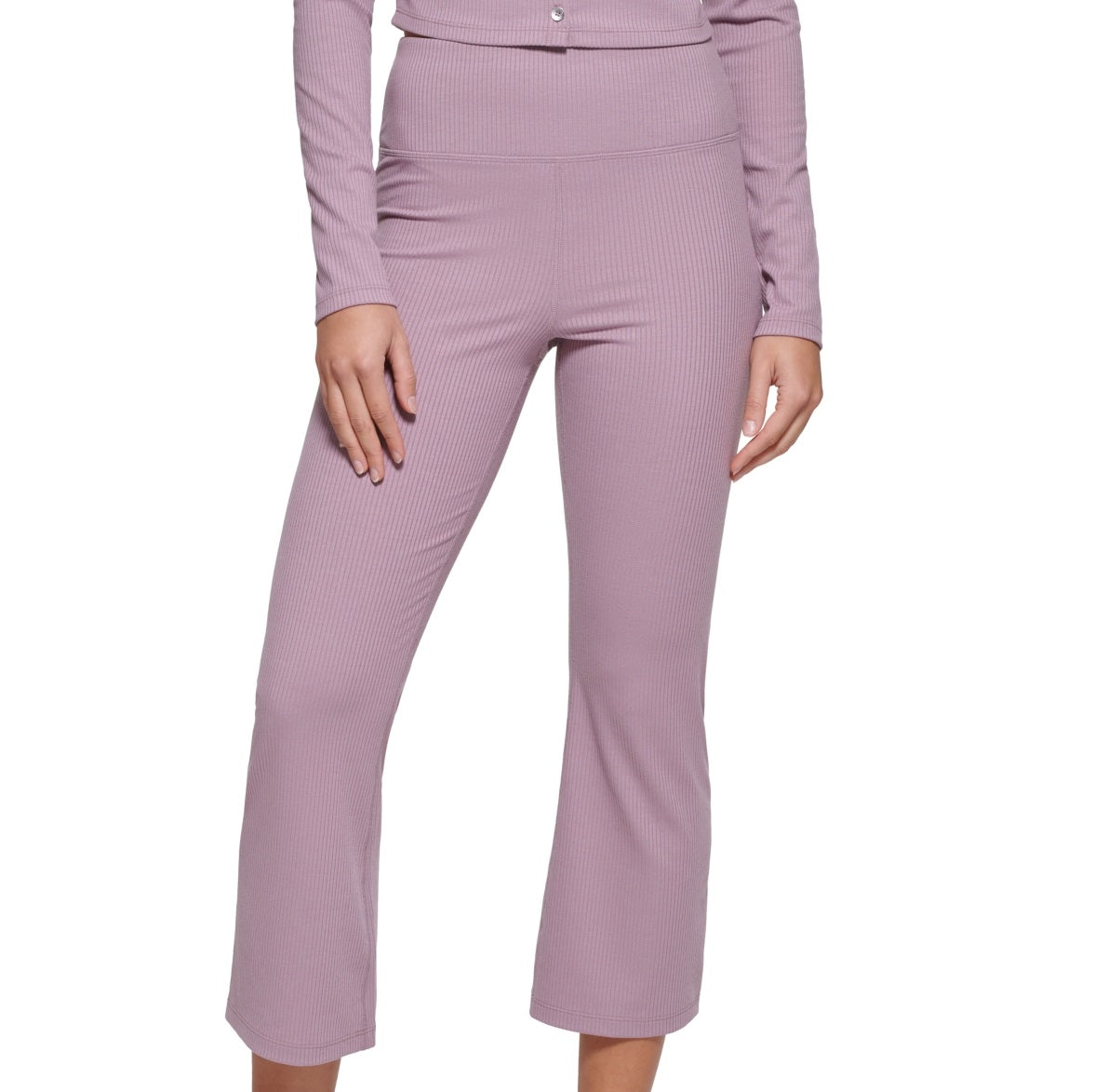 Calvin Klein Women's High Waist Ankle Length Pants Pink Size Large