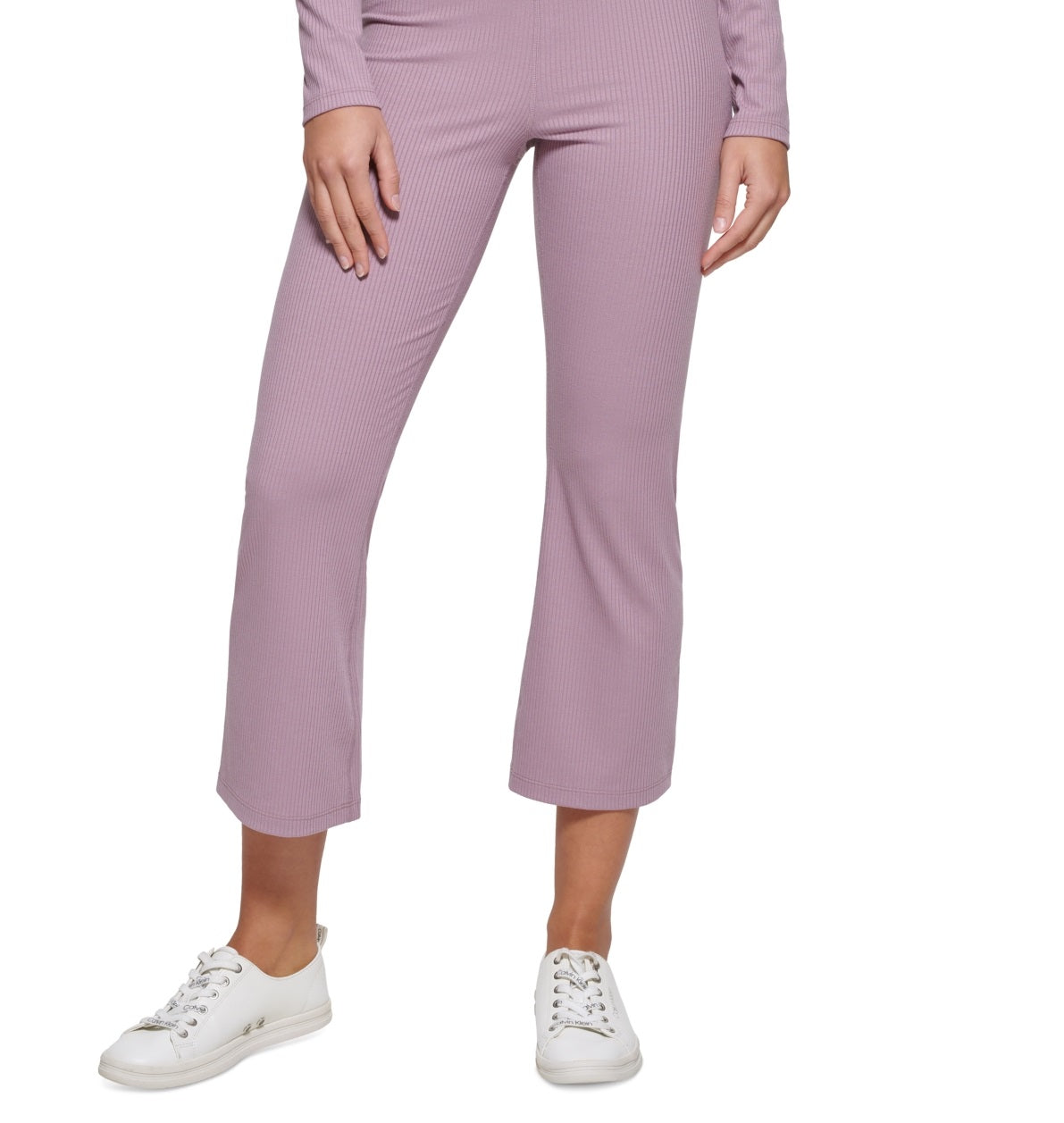 Calvin Klein Women's High Waist Ankle Length Pants Pink Size Large