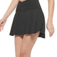 Calvin Klein Women's Crossover Waist Skort Black Size Large