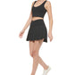 Calvin Klein Women's Crossover Waist Skort Black Size Large
