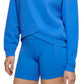 Calvin Klein Women's Crossover Hem Pullover Blue Size Small