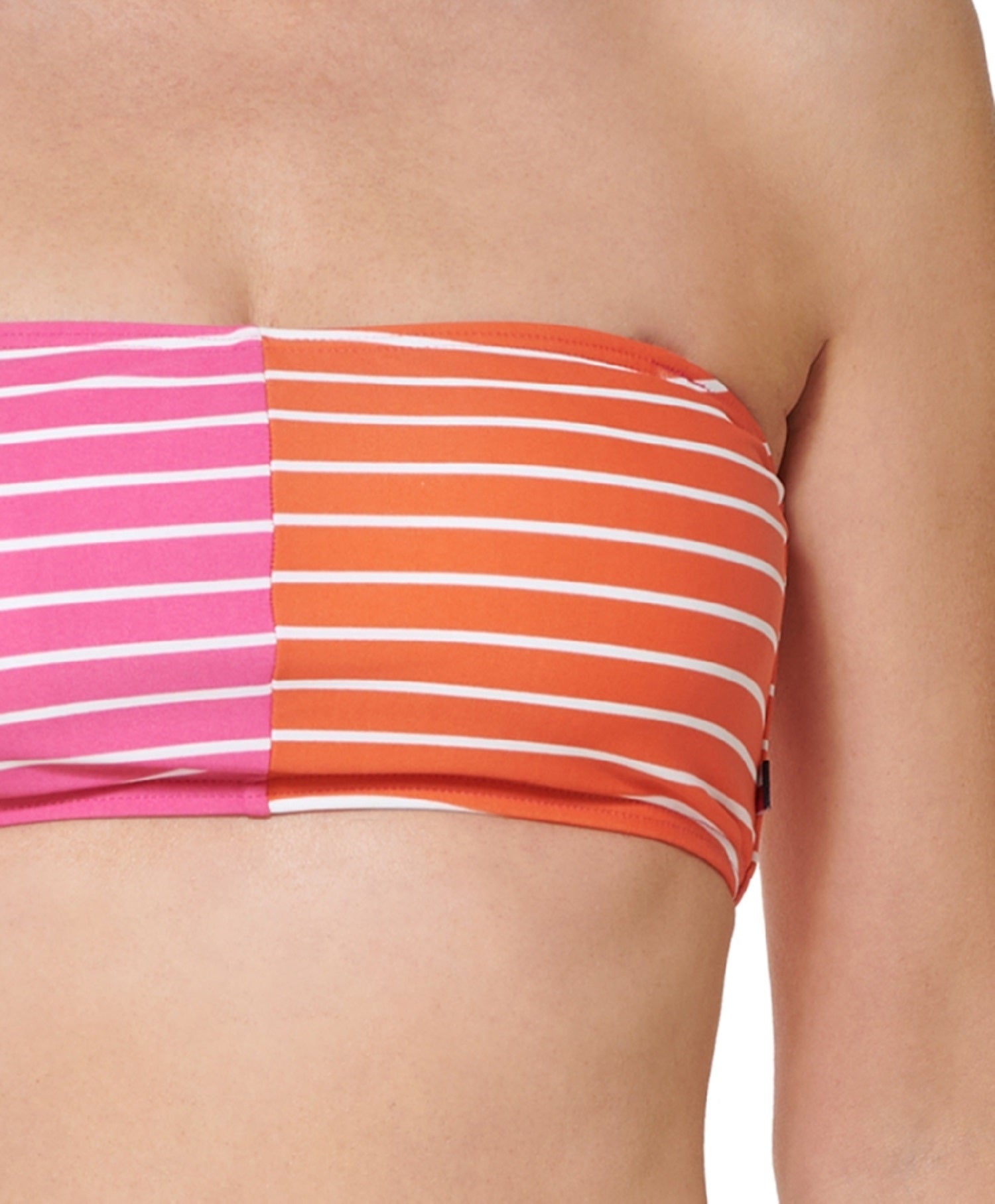  Tommy Hilfiger Women's Striped Bandeau Bikini Bra Top