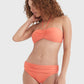 Tommy Hilfiger Women's Ruched Fold-Over Bikini Bottoms Swimsuit Orange