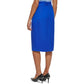 Calvin Klein Women's Tie Belt Pencil Skirt Blue Size 14 Petite