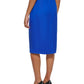 Calvin Klein Women's Tie Belt Pencil Skirt Blue Size 8 Petite