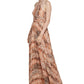 Calvin Klein Women's Snake Print Halter Gown Brown Size 16