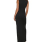 Calvin Klein Women's Scuba Crepe Cutout Gown Black Size 10