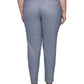 Calvin Klein Women's Mid Rise Ankle Zip Pants Blue Size 16W