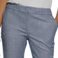 Calvin Klein Women's Mid Rise Ankle Zip Pants Blue