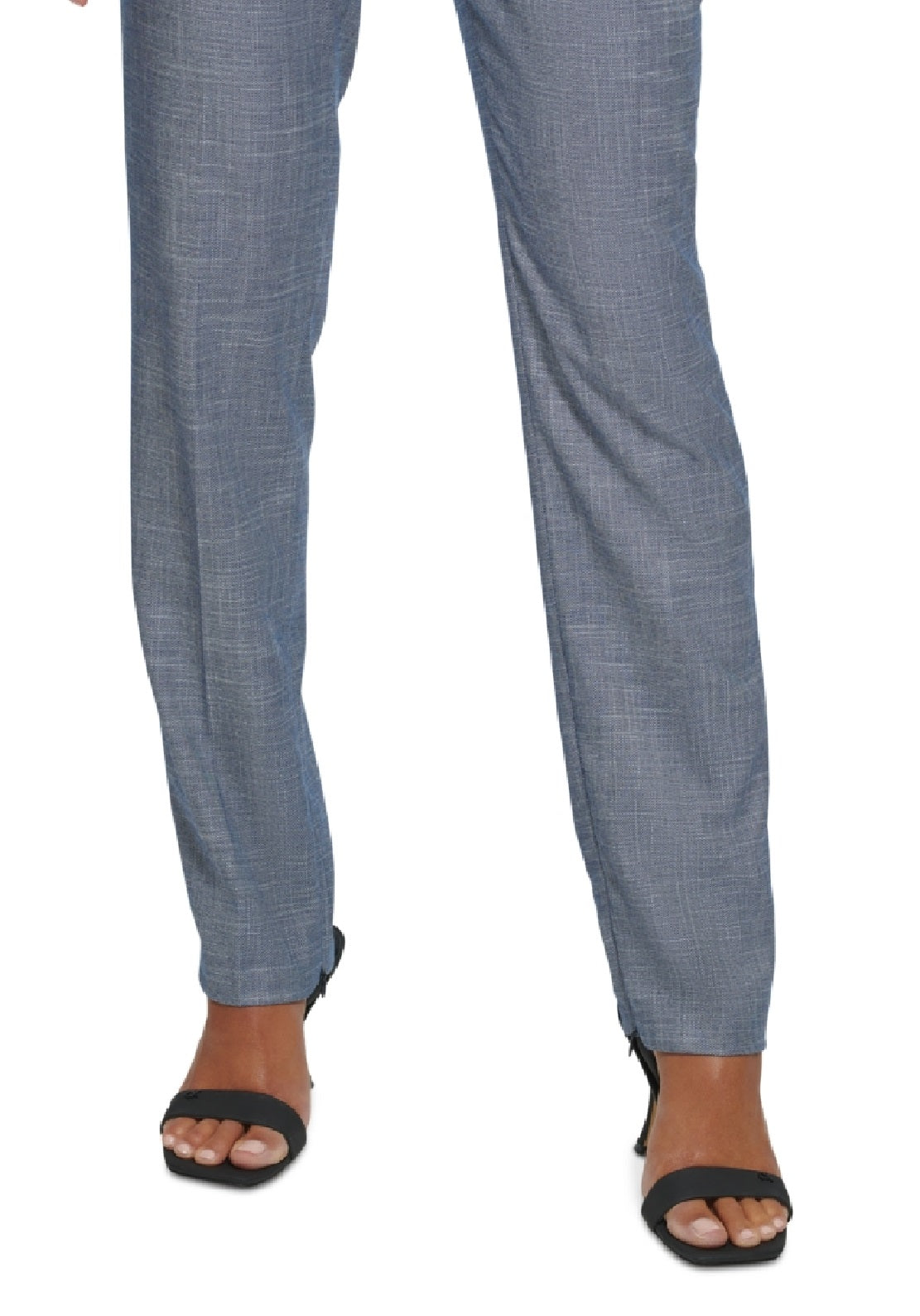 Calvin Klein Women's Mid Rise Ankle Zip Pants Blue