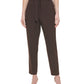Calvin Klein Women's High Rise Tie Waist Pants Brown Size12Petite