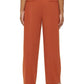 Calvin Klein Women's Zippered Pocketed Creased Hook And Bar Wear To Work Straight leg Pants Orange Size 14W