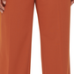 Calvin Klein Women's Zippered Pocketed Creased Hook And Bar Wear To Work Straight leg Pants Orange Size 14W