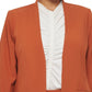 Calvin Klein Women's Lux Roll Tab Blazer Brown Size 24W