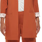 Calvin Klein Women's Lux Roll Tab Blazer Brown Size 24W