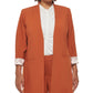 Calvin Klein Women's Lux Roll Tab Blazer Brown Size 16W