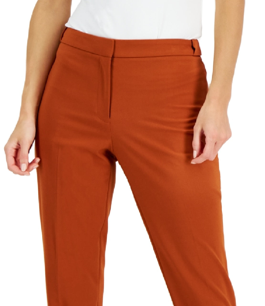 Calvin Klein Women's Lux Highline Skinny Pants Brown Size 12Petite