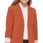 Calvin Klein Women's Open Front 3/4 Sleeve Blazer Brown Size 12Petite