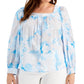 Calvin Klein Women's Cotton Square Neck Top White Size 2X