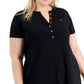 Calvin Klein Women's Henley Dress Black Size 2X