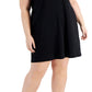 Calvin Klein Women's Henley Dress Black Size 1X
