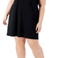 Calvin Klein Women's Henley Dress Black Size 1X