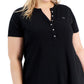Calvin Klein Women's Henley Dress Black Size 1X