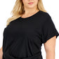 Calvin Klein Women's Draped Top Black Size 3X