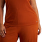Calvin Klein Women's Ribbed Tank Top Brown Size 1X