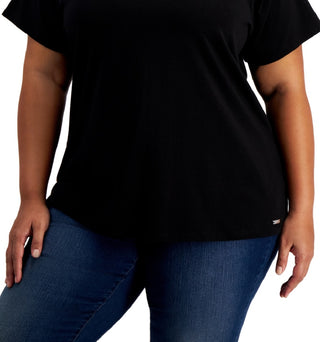 Calvin Klein Women's Graphic T-Shirt Black Size 3X