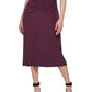 Calvin Klein Women's Ruched Sleeveless Sheath Dress Purple Size Large