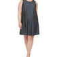Calvin Klein Women's Denim Shift Dress Blue Size 20W