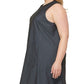 Calvin Klein Women's Denim Shift Dress Blue Size 20W