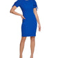 Calvin Klein Women's Tie Cuff Sheath Dress Blue Size 16