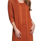 Calvin Klein Women's Mesh Knit Duster Cardigan Brown Size Small